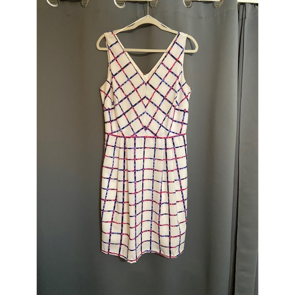 Floral Grid Liz Claiborne Dress